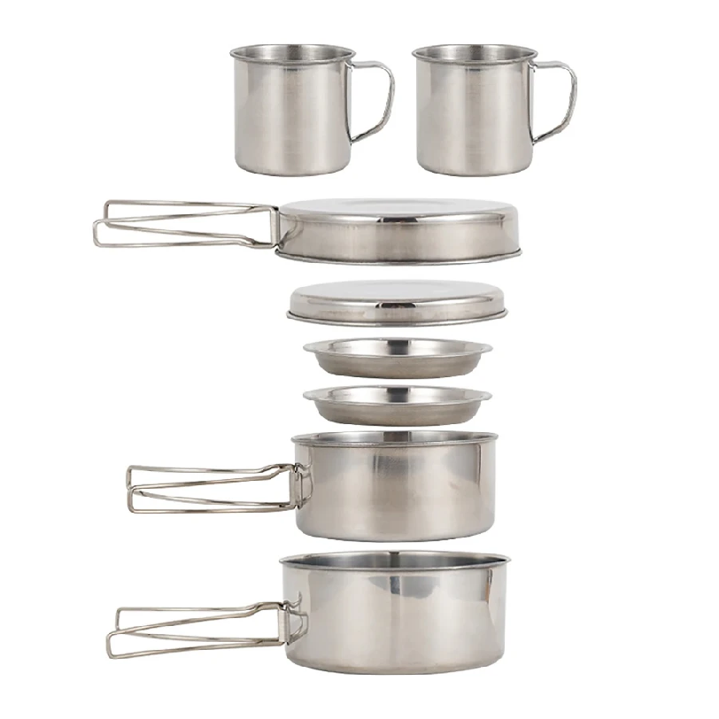 Camping Cooking Hot Plate - Juego de 8 Piezas de Utensilios