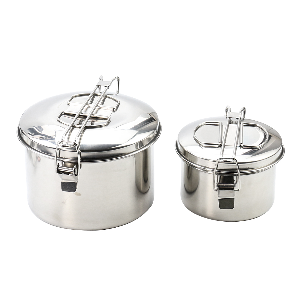 Camping Hanging Cooking Pot - Olla colgante de acero inoxidable para