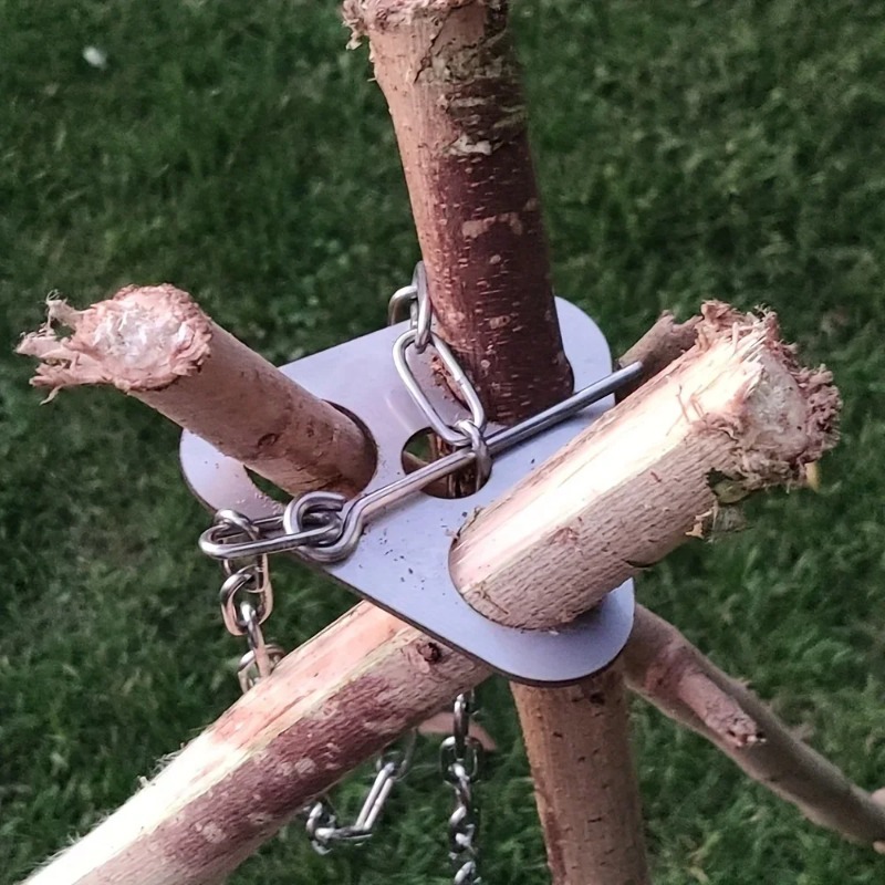 Camping Hanging Cooking Pot - Trípode Portátil Desmontable para Barbacoa al