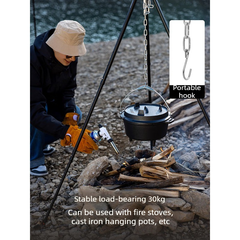 Camping Hanging Cooking Pot - Soporte para ollas colgantes de aleación