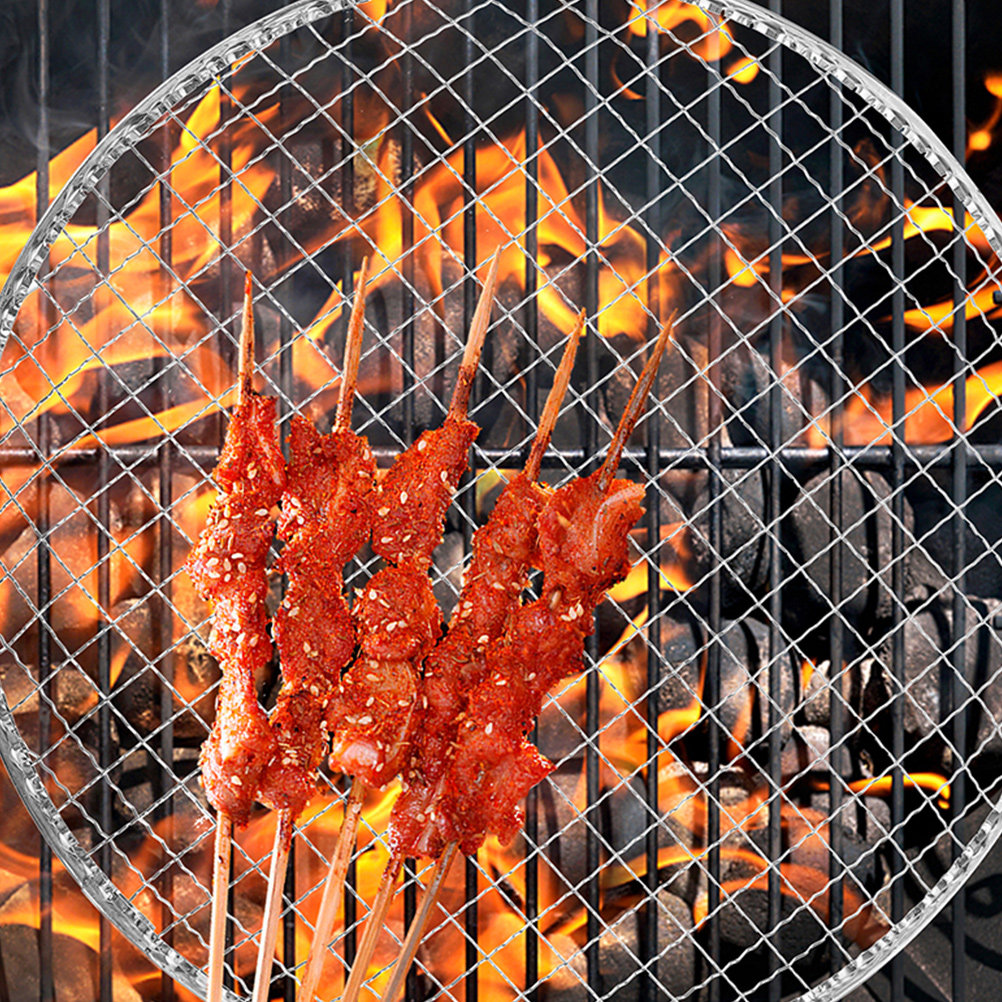 Camping Cooking Grate - 10 Rejillas Redondas de Malla para