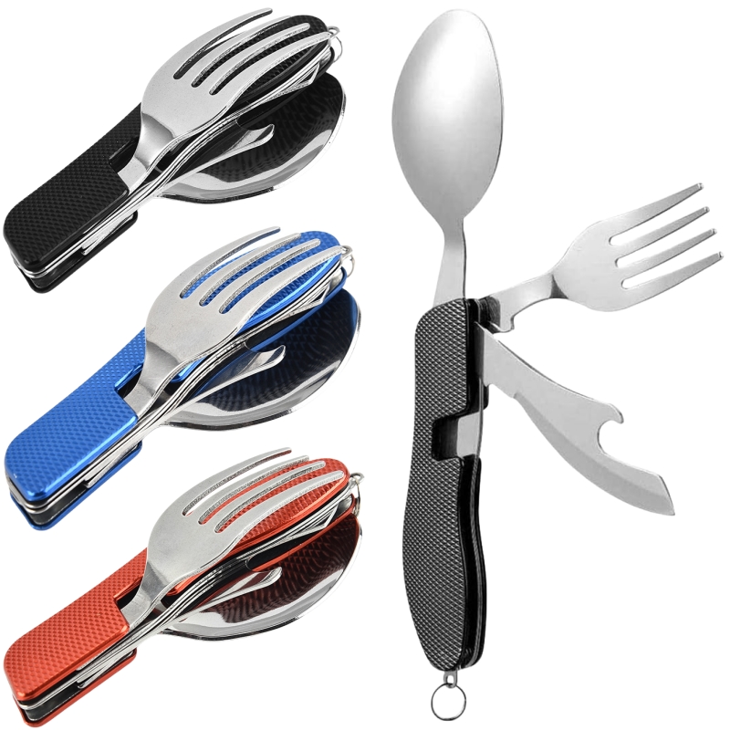 Camping Cooking And Cutlery Set - Juego de utensilios plegables para acampar