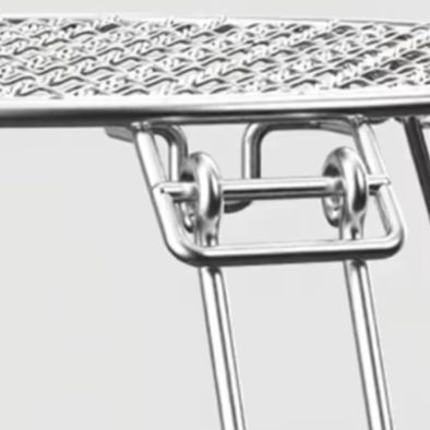 Camping Cooking Grate - Parrilla Plegable de Acero Inoxidable para