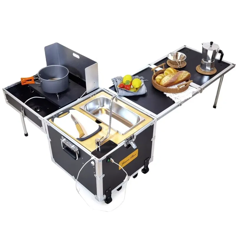 Camping Cooking All In One - Mesa de Cocina Plegable para Acampar
