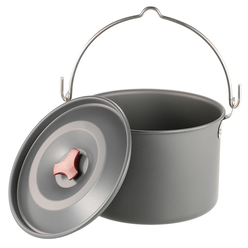 Camping Hanging Cooking Pot - Ollas Colgantes para Acampar de 4L,