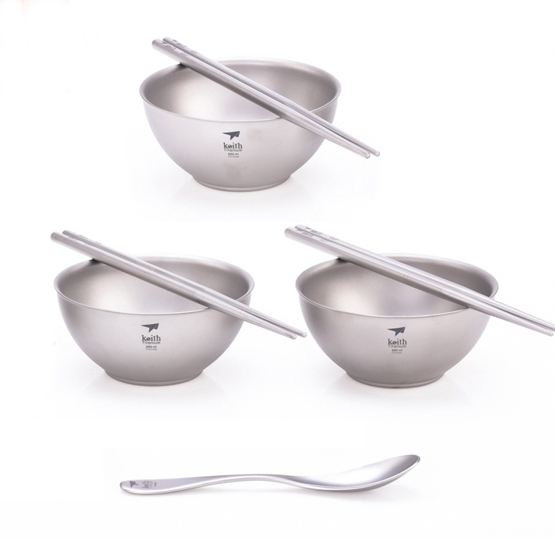 Camping Cooking Kit Box - Juego de cocina Keith, cuenco de
