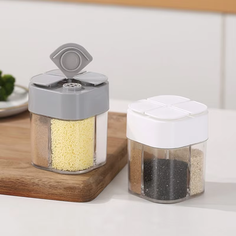 Camping Cooking Kit Box - Dispensador de especias 4 en 1