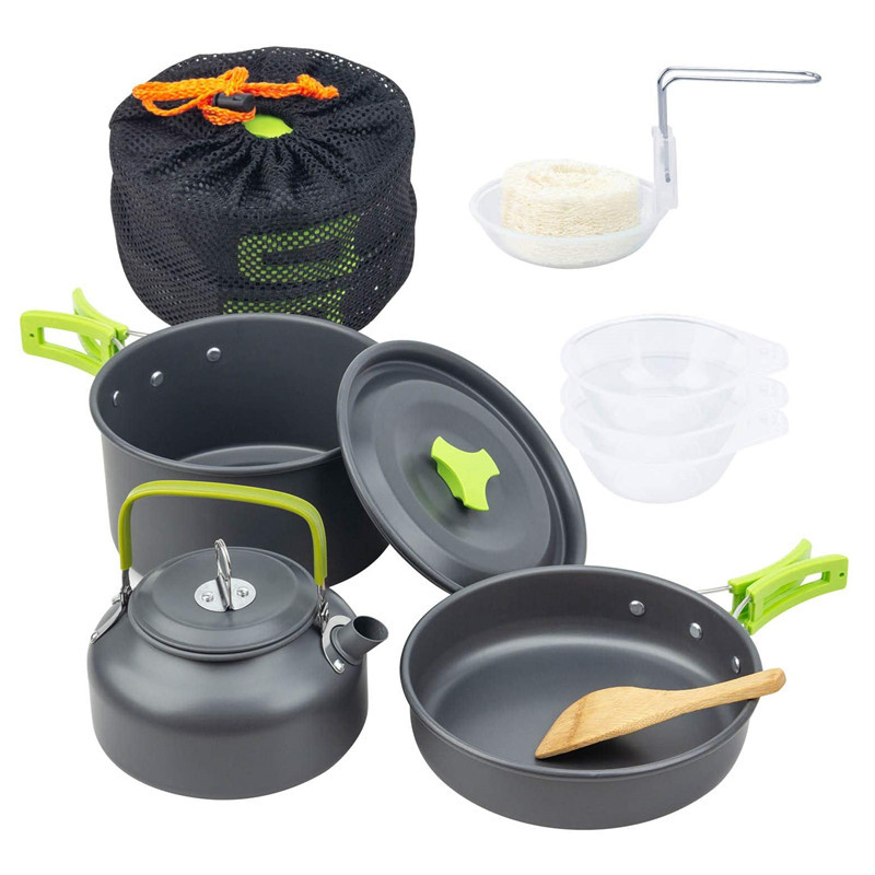 Camping Cooking Kit Box - Kit de utensilios de cocina para