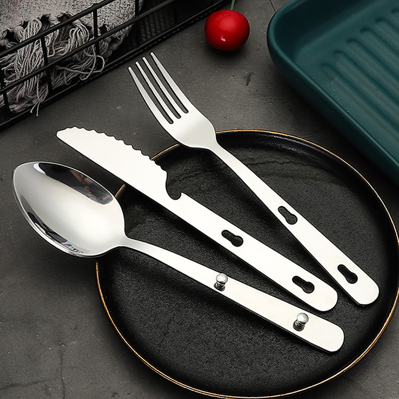 Camping Cooking Bundle - Juego de 3 piezas de cubiertos