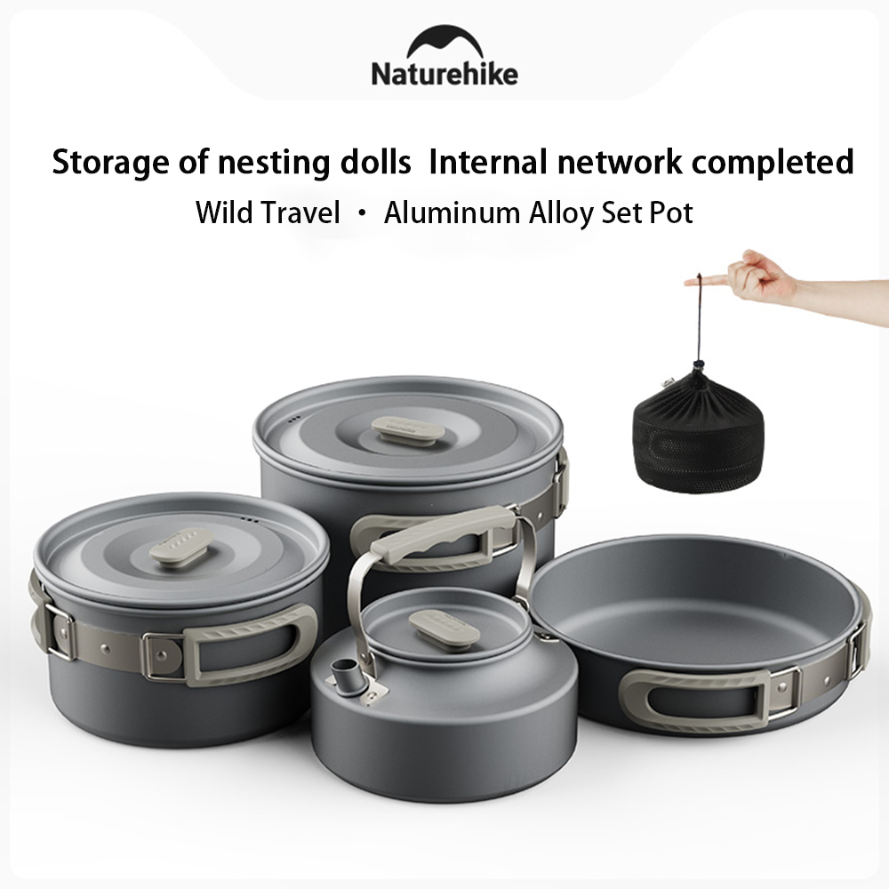 Camping Hanging Cooking Pot - Naturehike-Juego de ollas al aire libre,