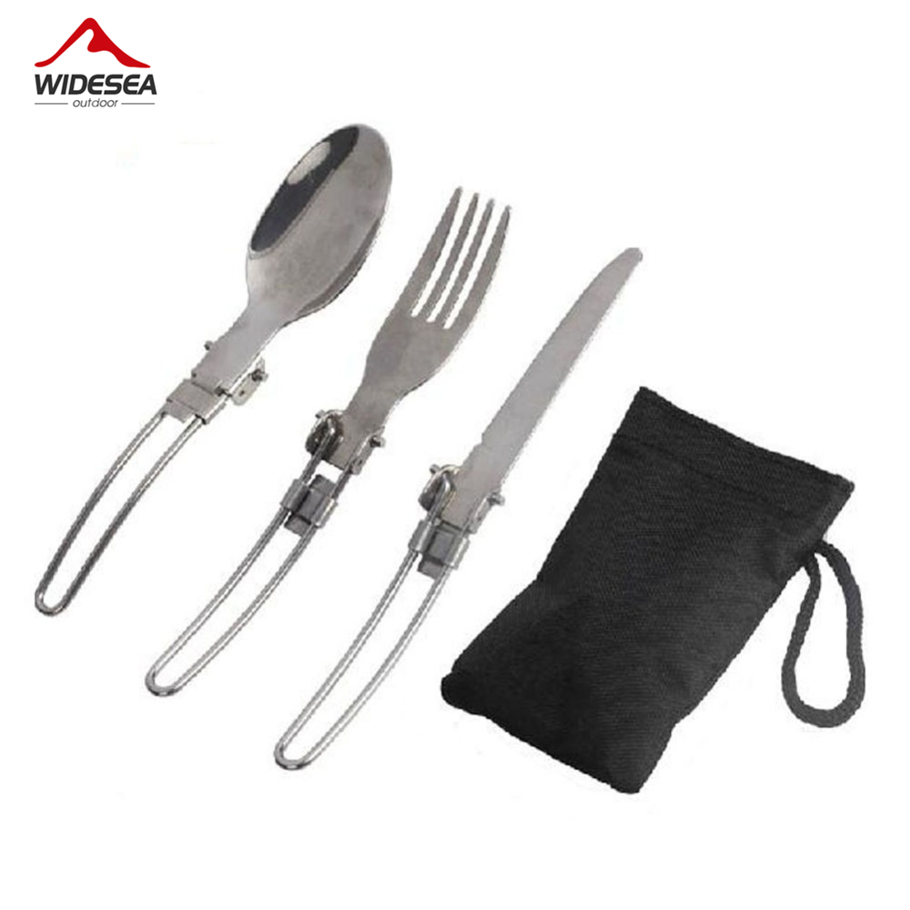 Camping Cooking And Cutlery Set - 3 uds 1 Juego portátil al