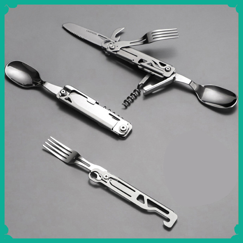 Juego de tenedor y cuchara mul - Camping Cooking Kit Box reseña y precio