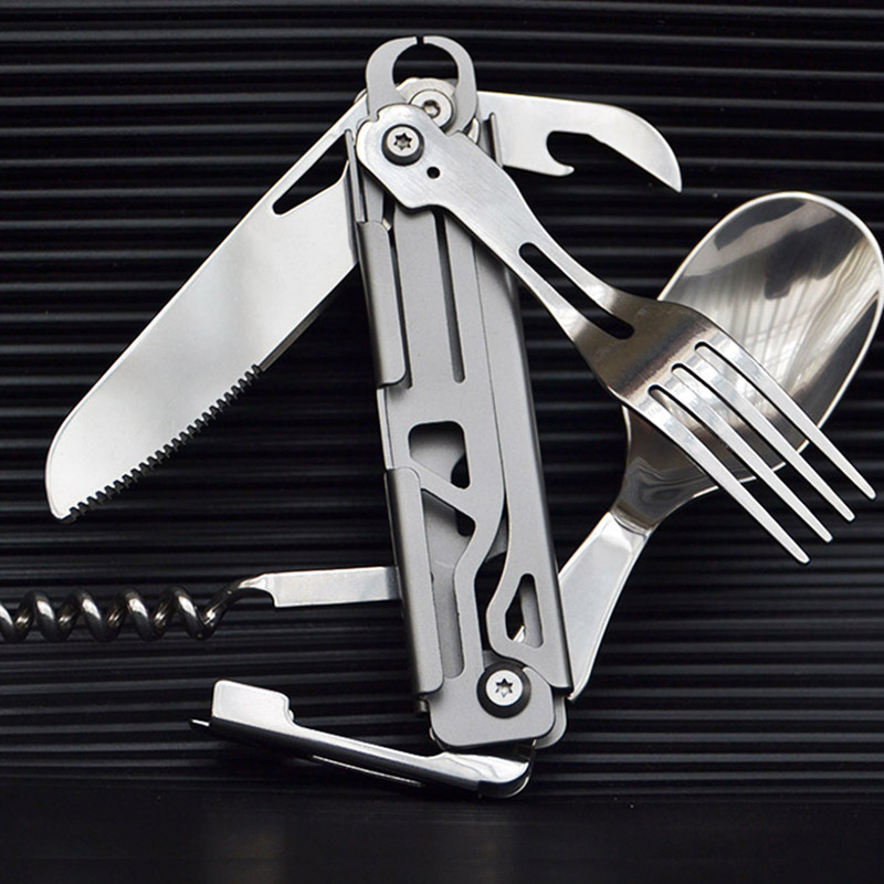 Juego de tenedor y cuchara mul - Camping Cooking Kit Box reseña y precio
