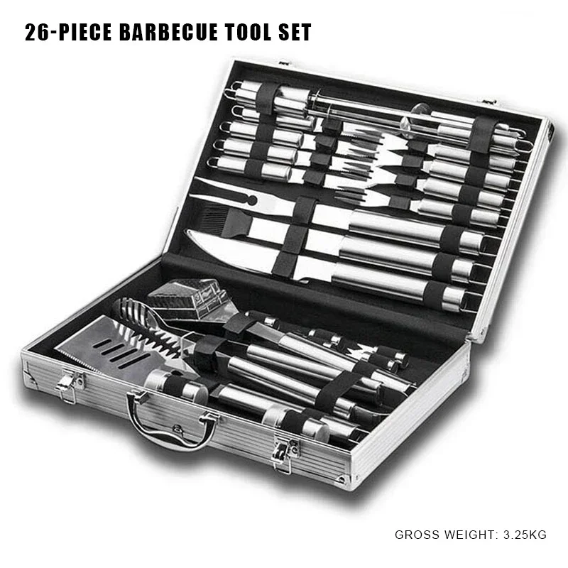 Juego de 26 piezas de herramie - Camping Cooking Kit Box reseña y precio