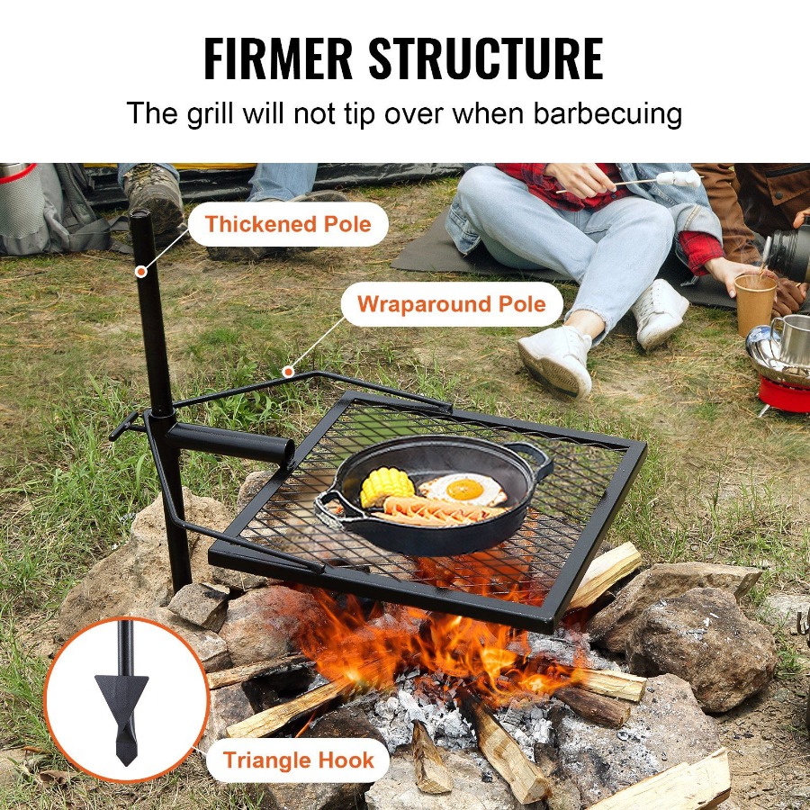 Parrilla Giratoria para Fogata - Camping Cooking Grate reseña y precio