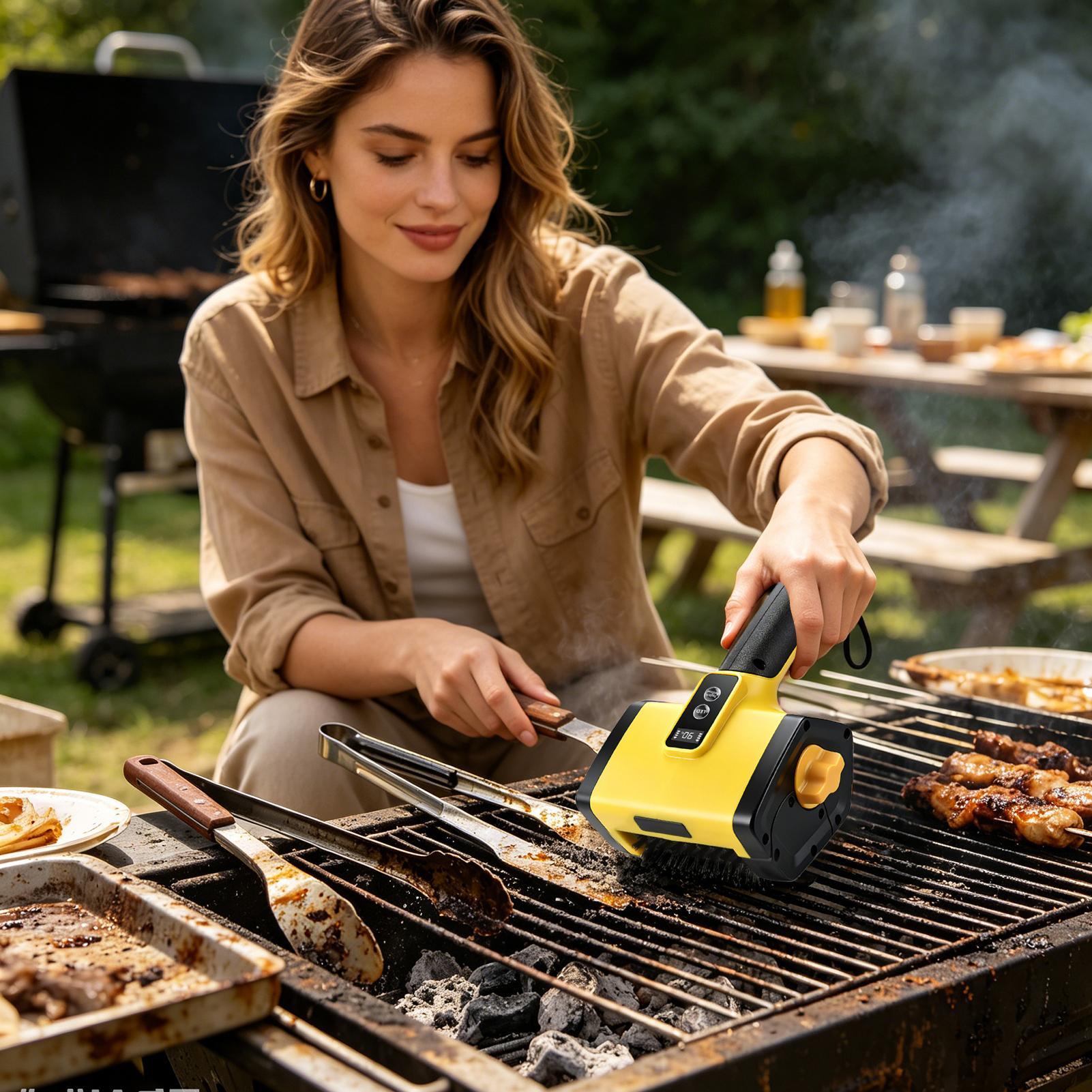 Limpiador de parrillas eléctri - Camping Cooking Grate reseña y precio