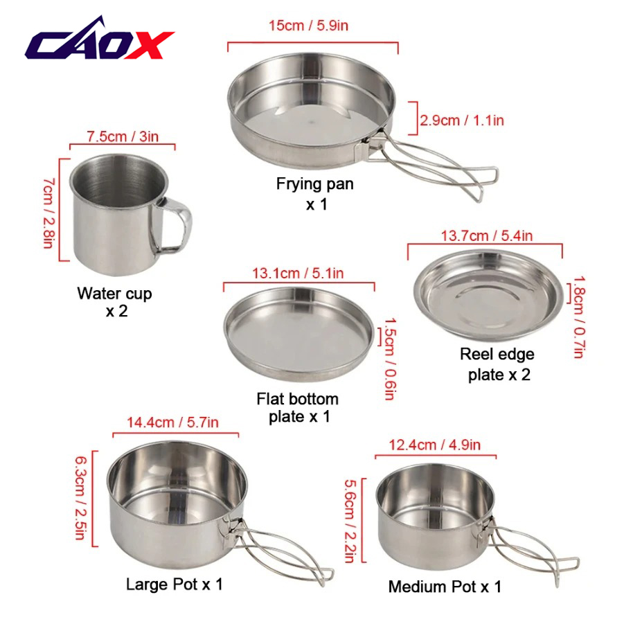 CAOX Juego de Utensilios de Co - Camping Cooking Hot Plate reseña y precio