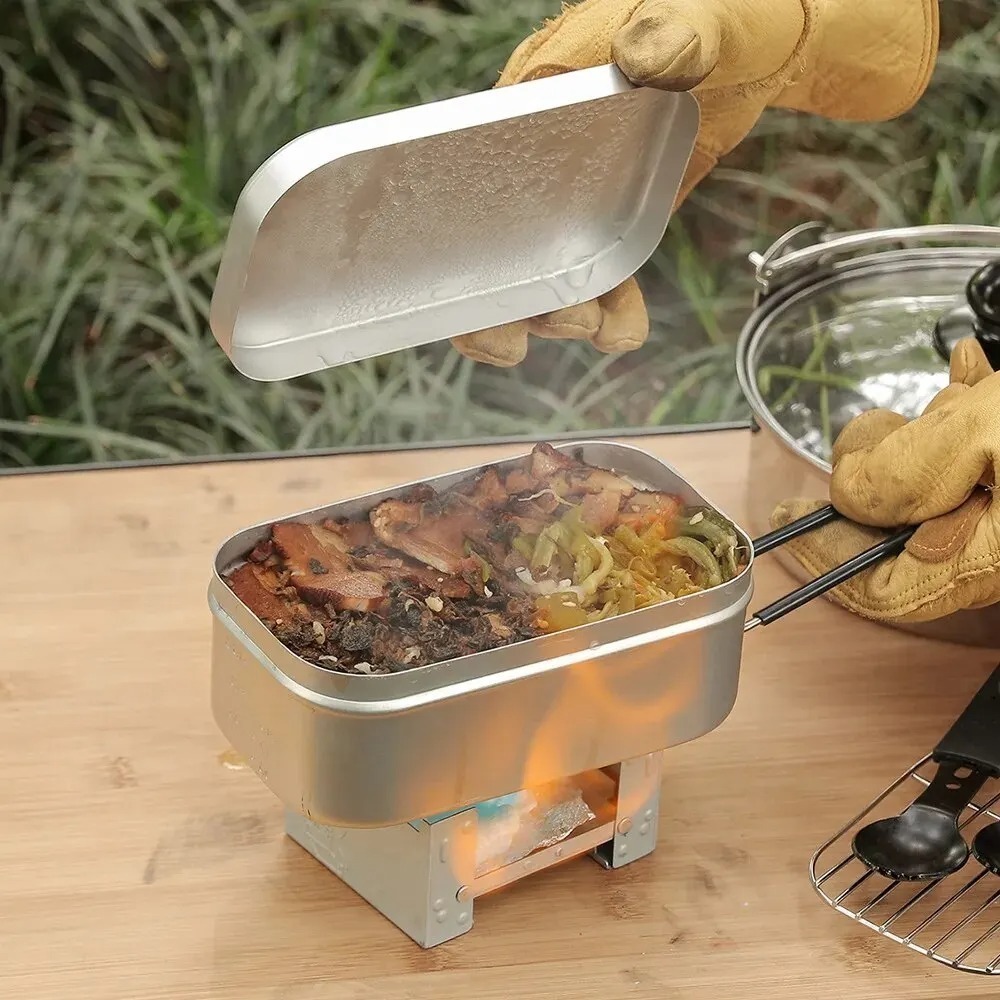 Vajilla ultraligera para acamp - Camping Cooking And Cutlery Set reseña y precio