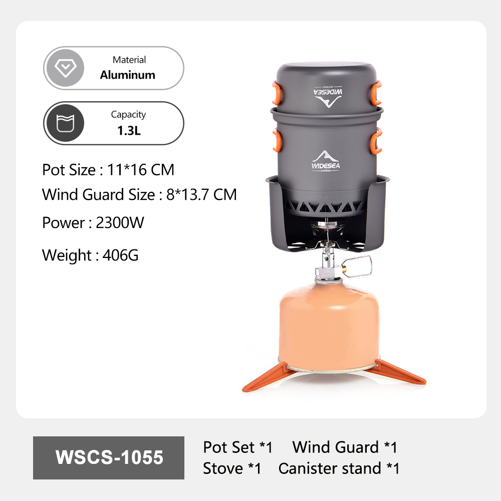 Widesea-Juego de estufa de Cam - Camping Cooking All In One reseña y precio