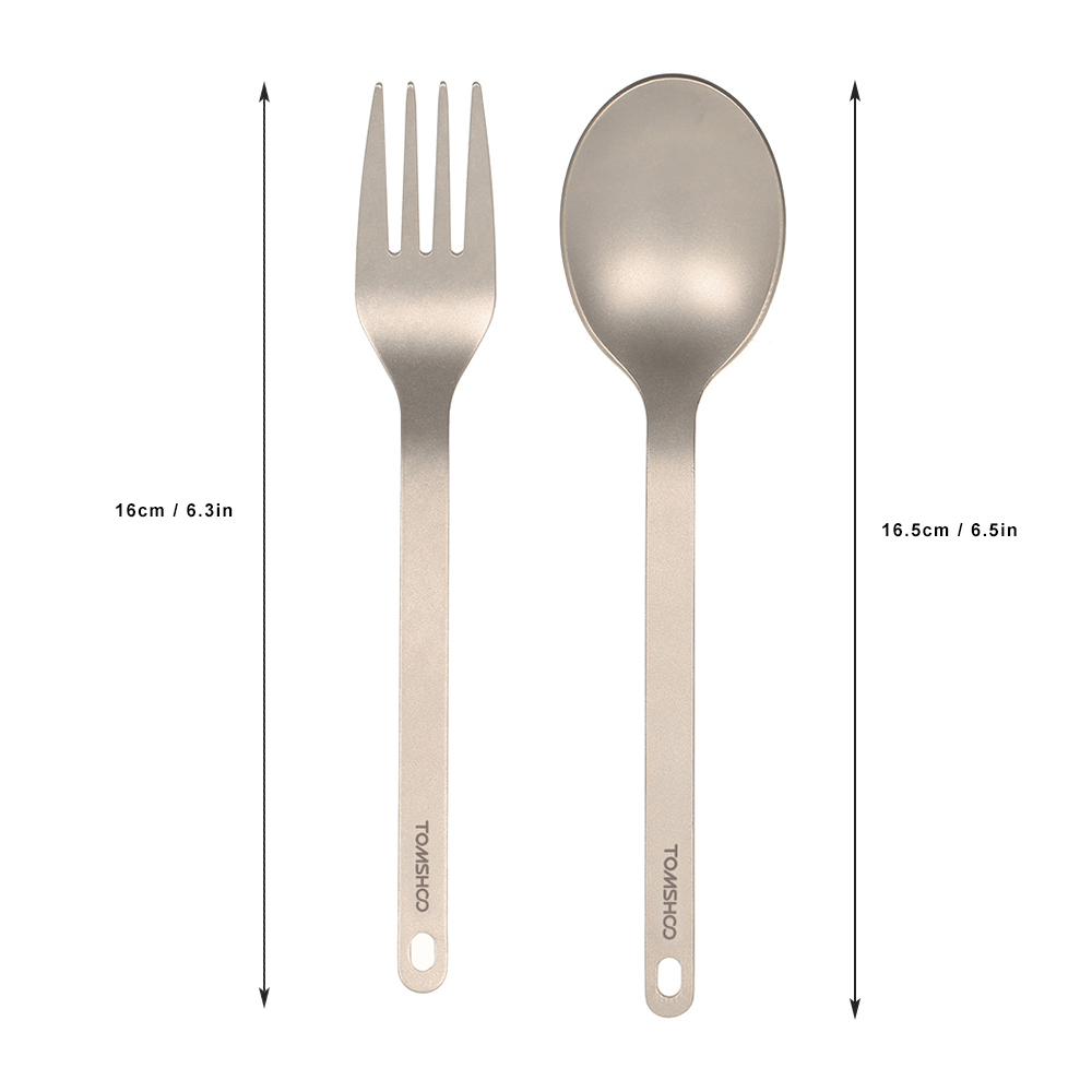 TOMSHOO Vajilla de titanio Cuc - Camping Cooking And Cutlery Set reseña y precio
