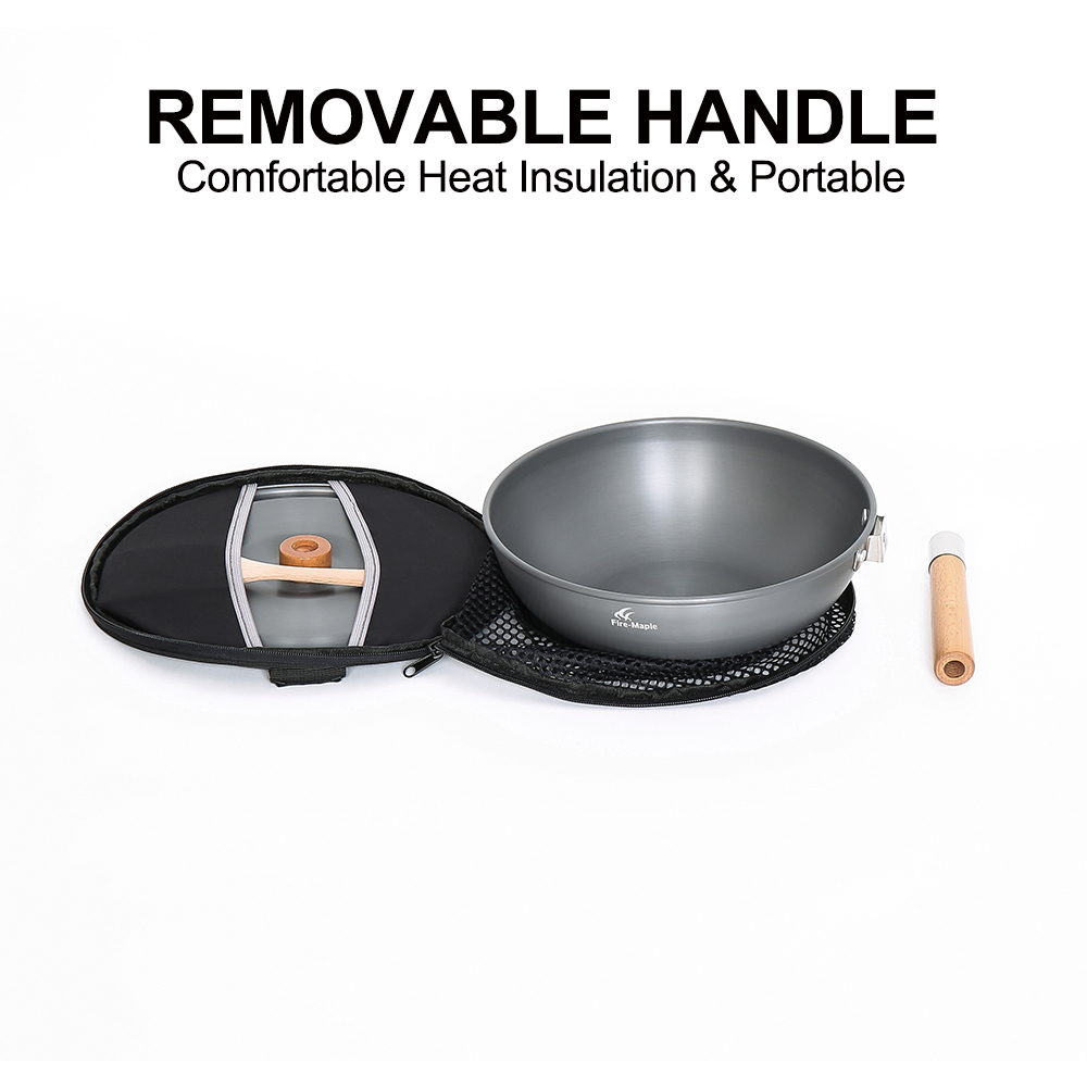 Wok de acampada de arce de fue - Camping Cooking On Fire reseña y precio