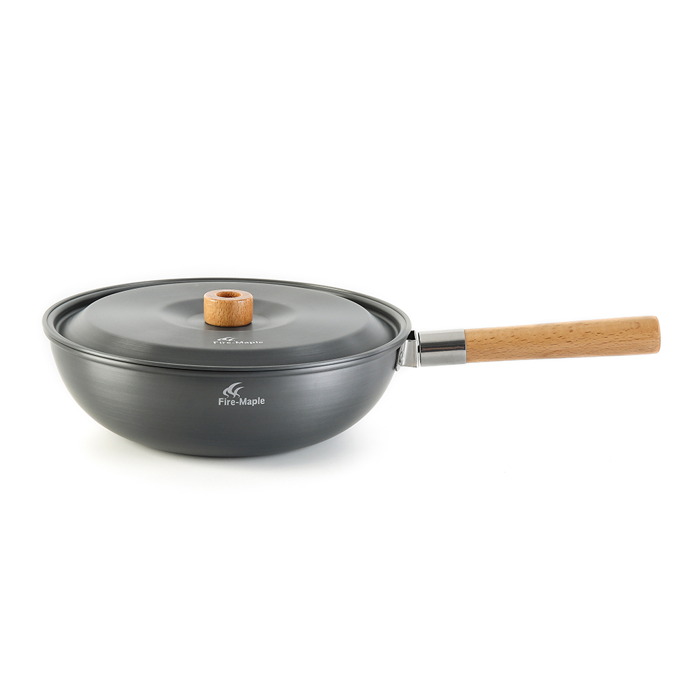 Wok de acampada de arce de fue - Camping Cooking On Fire reseña y precio
