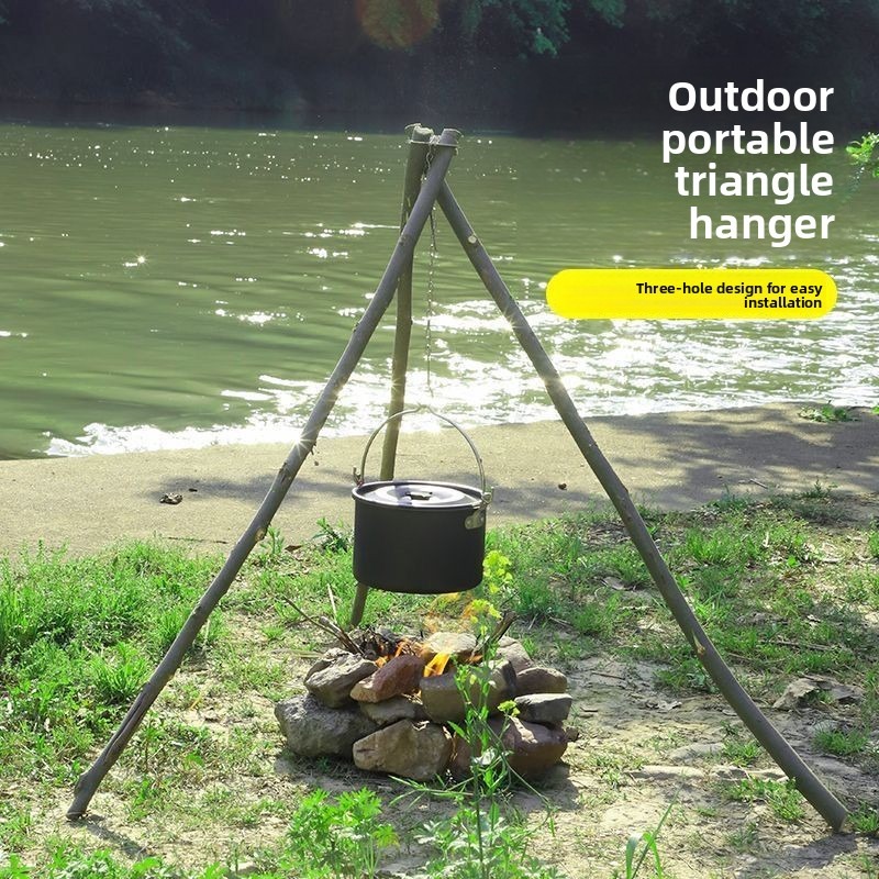 Trípode Portátil Desmontable p - Camping Hanging Cooking Pot reseña y precio