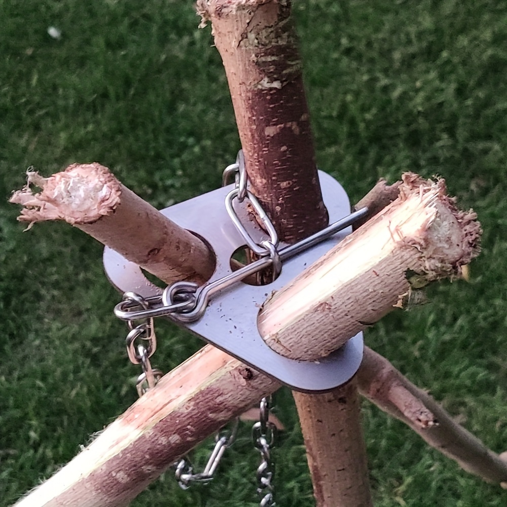 Trípode para barbacoa al aire  - Camping Hanging Cooking Pot reseña y precio