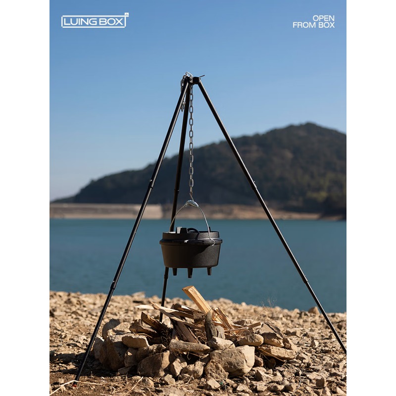 Soporte para ollas colgantes d - Camping Hanging Cooking Pot reseña y precio
