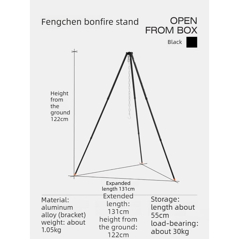 Soporte para ollas colgantes d - Camping Hanging Cooking Pot reseña y precio