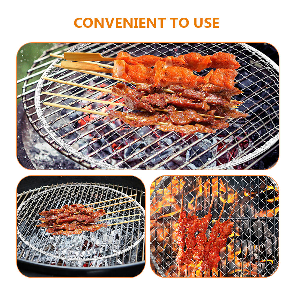 10 Rejillas Redondas de Malla  - Camping Cooking Grate reseña y precio