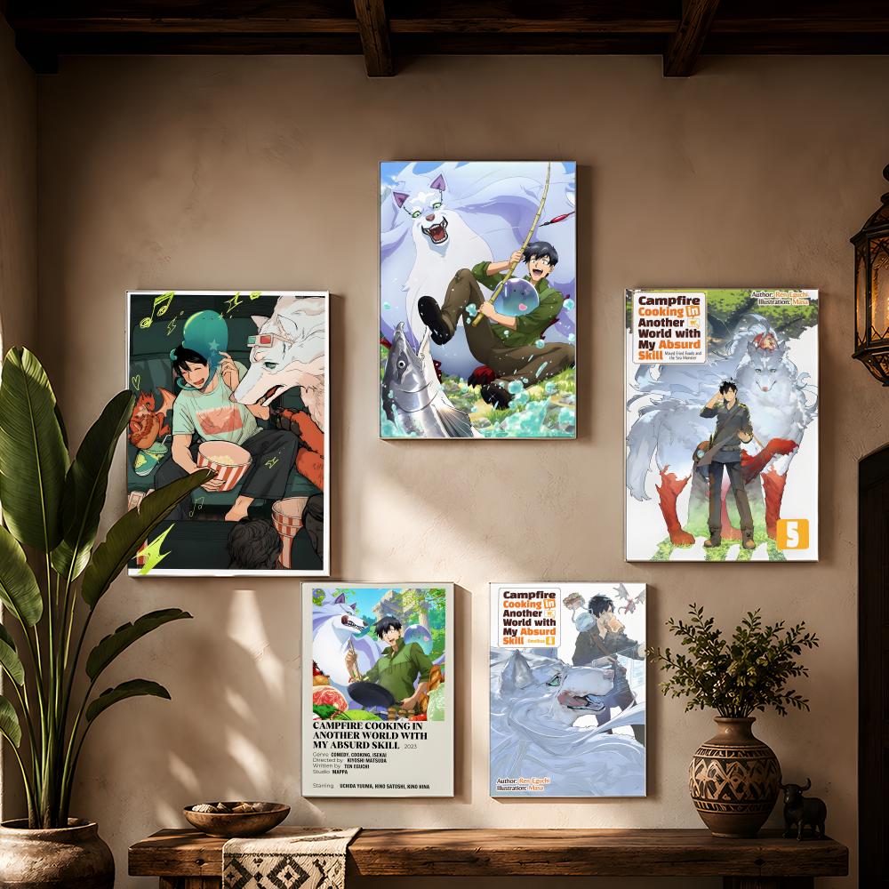 Póster de Arte Mural Autoadhes - Campfire Cooking In Another World With My Absurd Skill reseña y precio