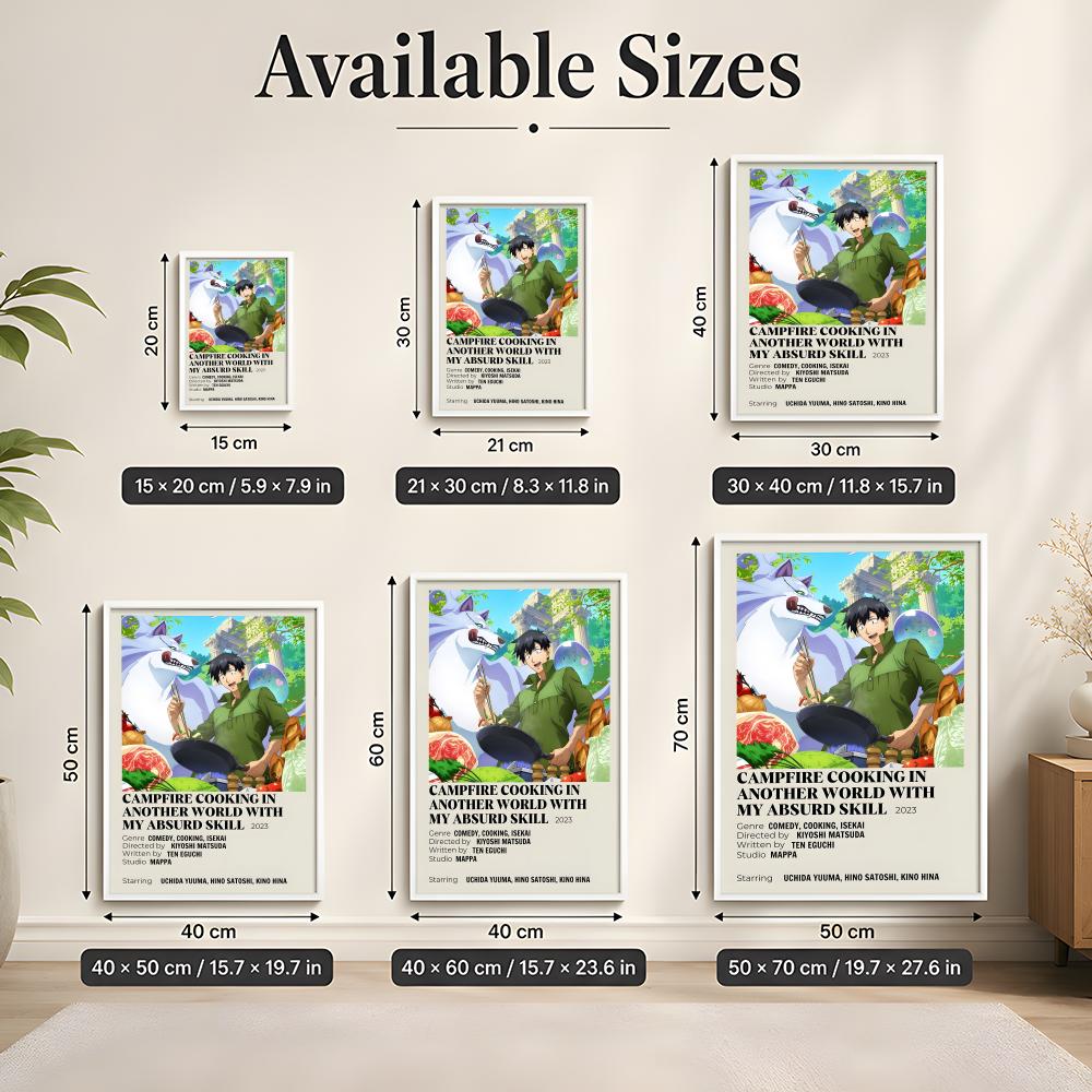 Póster de Arte Mural Autoadhes - Campfire Cooking In Another World With My Absurd Skill reseña y precio