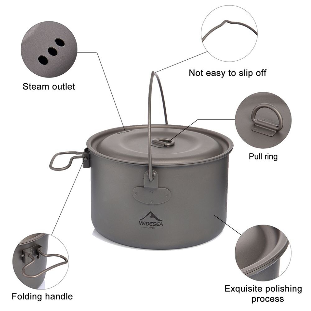 Widesea-vajilla para acampar,  - Camping Cooking And Cutlery Set reseña y precio