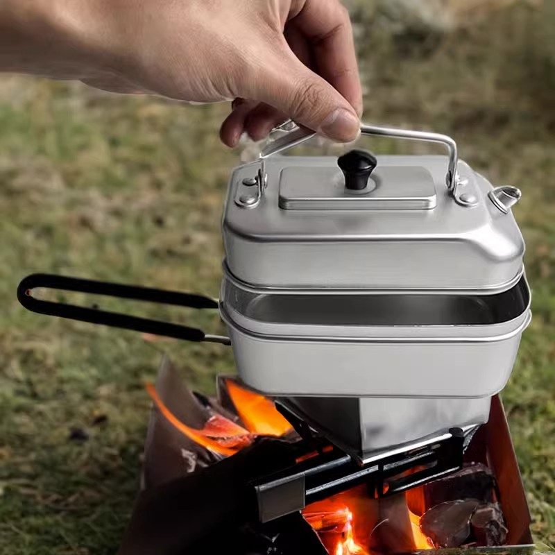 Tetera portátil ultraligera pa - Camping Cooking And Cutlery Set reseña y precio