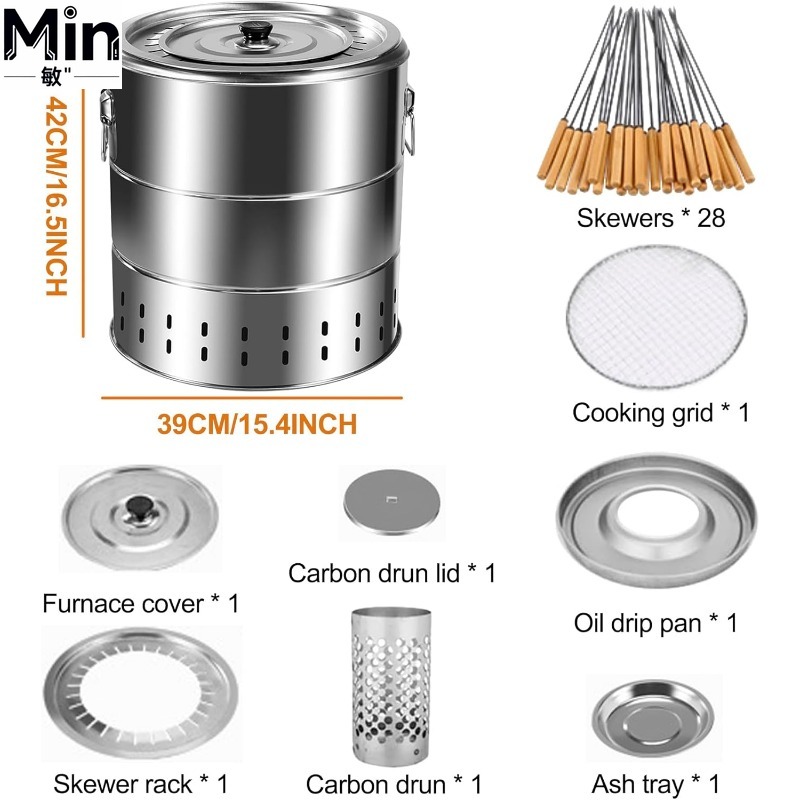 Parrilla Portátil de Carbón de - Camping Cooking Grate reseña y precio