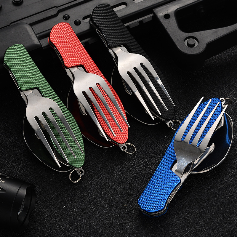 Juego de utensilios plegables  - Camping Cooking And Cutlery Set reseña y precio