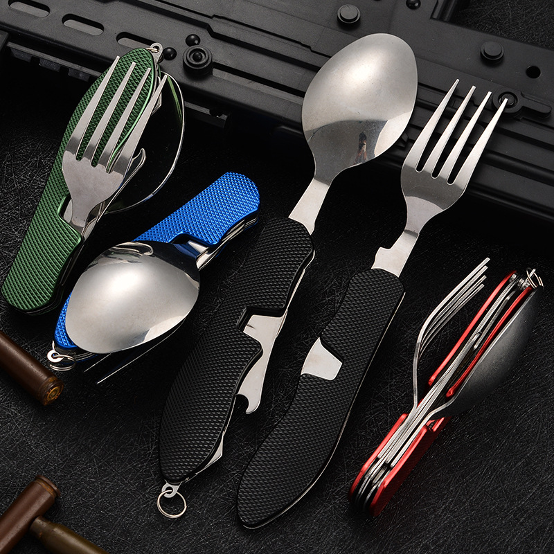 Juego de utensilios plegables  - Camping Cooking And Cutlery Set reseña y precio