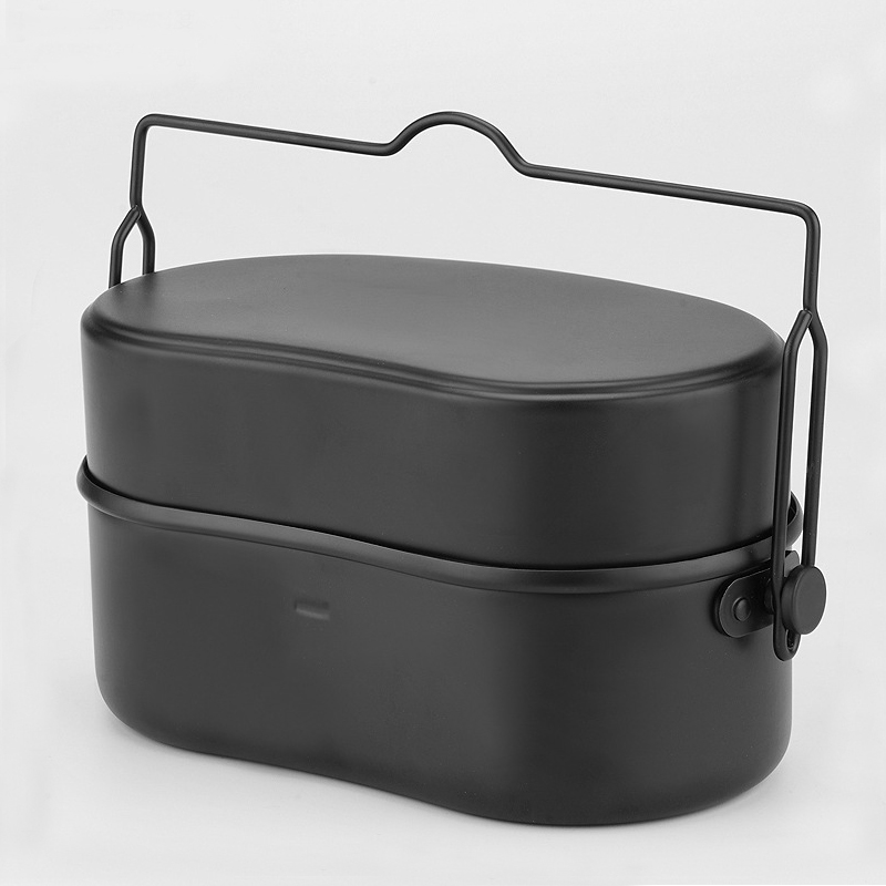 Fiambrera de aluminio, utensil - Camping Cooking Kit Box reseña y precio