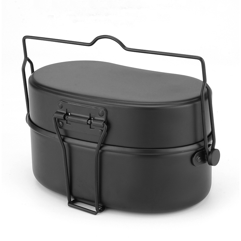 Fiambrera de aluminio, utensil - Camping Cooking Kit Box reseña y precio