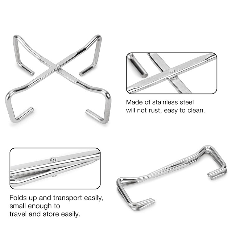 Soporte plegable para tapa de  - Camping Cooking Grate reseña y precio