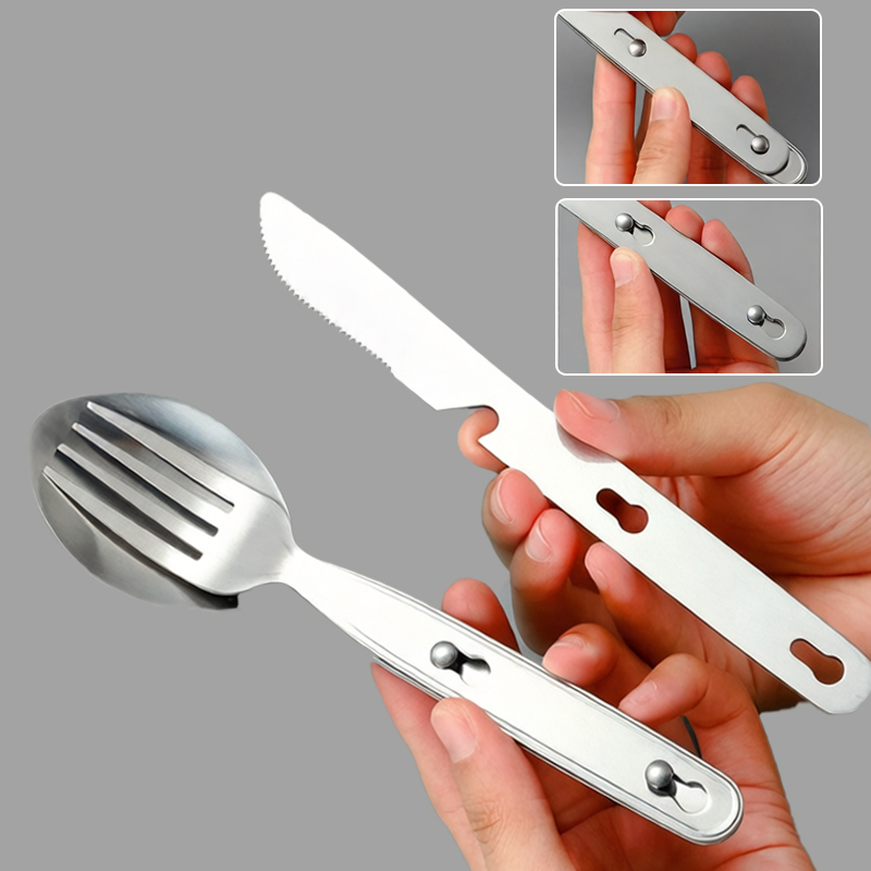 Juego de 3 piezas de cuchara,  - Camping Cooking And Cutlery Set reseña y precio