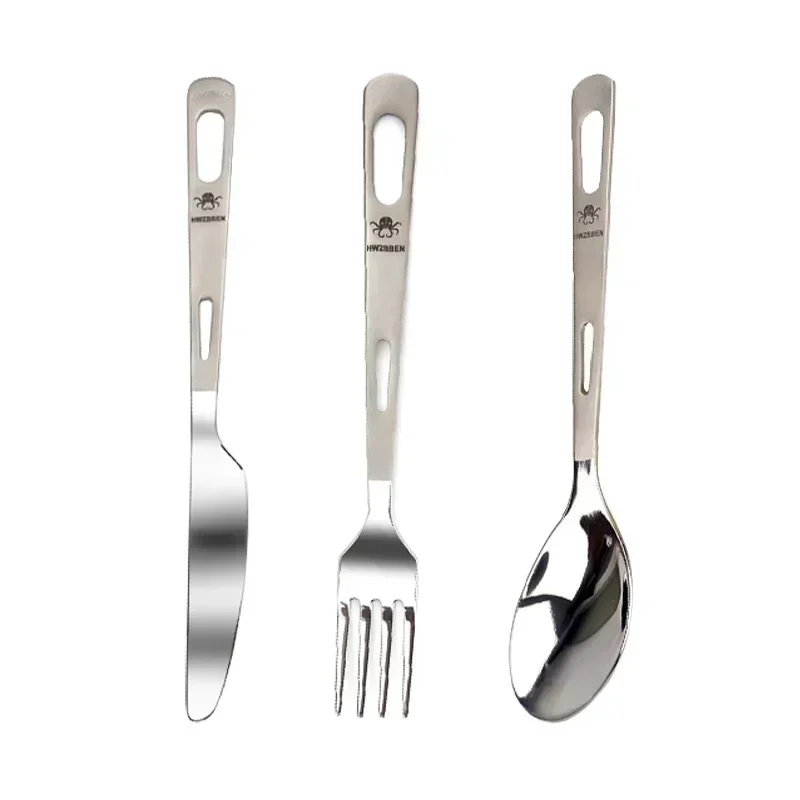 HWZBBEN-Juego de tenedor y cuc - Camping Cooking And Cutlery Set reseña y precio