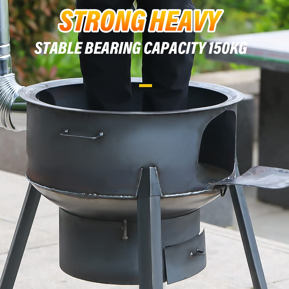 Estufa de Leña Portátil Desmon - Camping Cooking Hot Plate reseña y precio