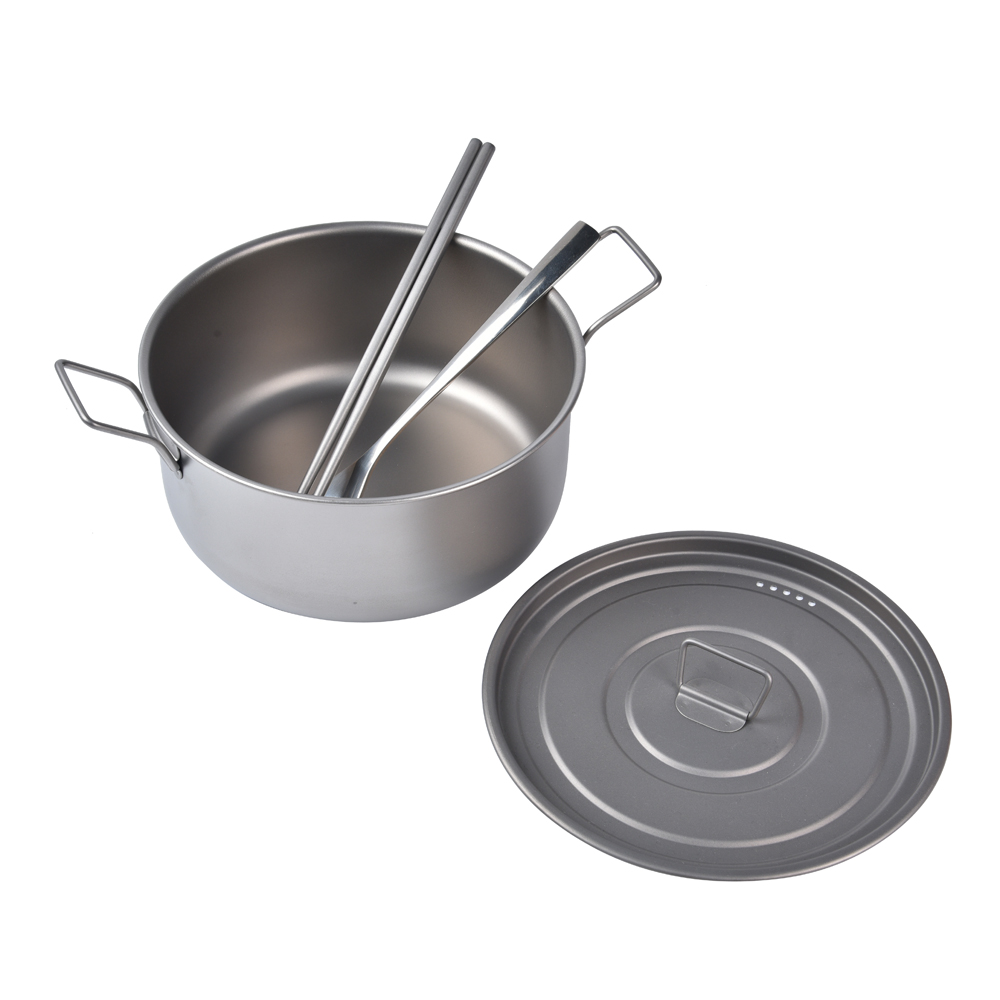 Olla colgante para acampar al  - Camping Hanging Cooking Pot reseña y precio