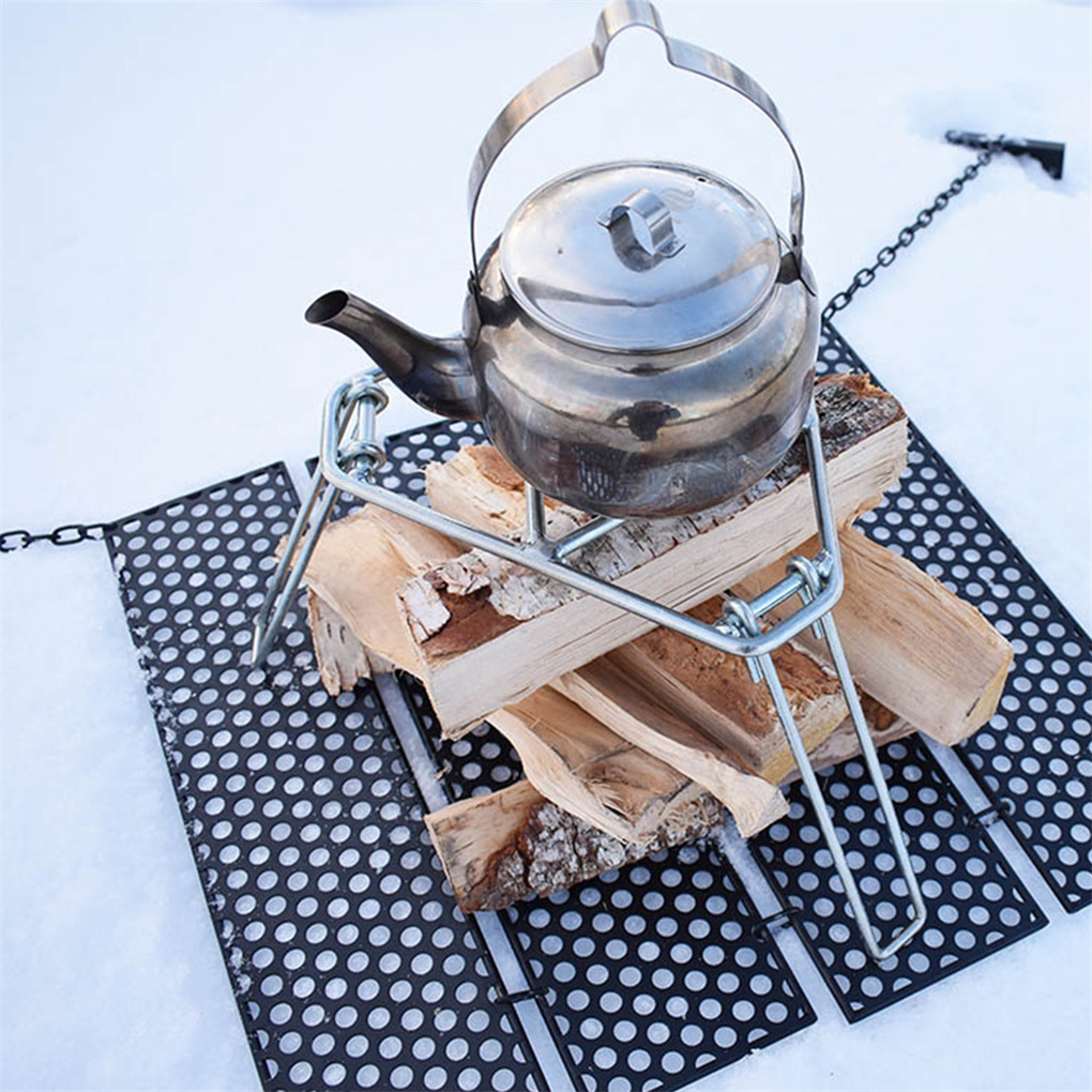 Rejilla para fogata de acero i - Camping Cooking Grate reseña y precio