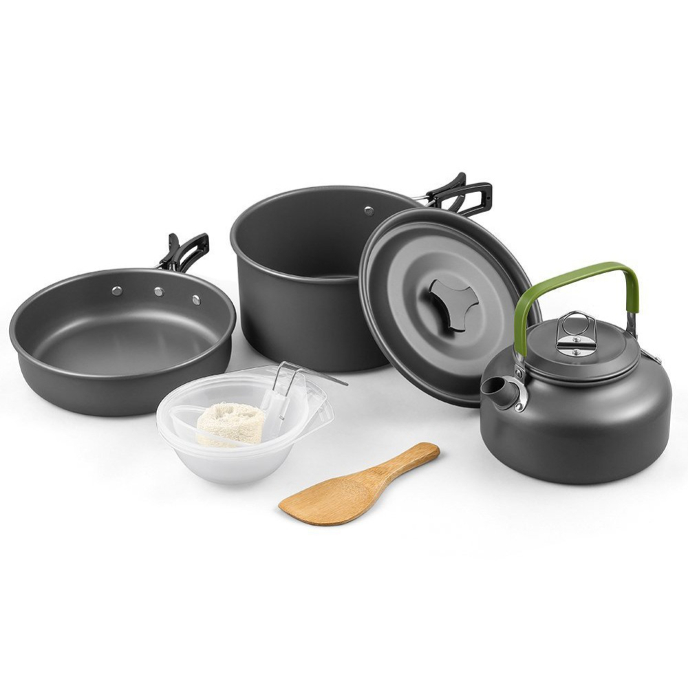 Juego de utensilios de cocina  - Camping Cooking Set Non Stick reseña y precio
