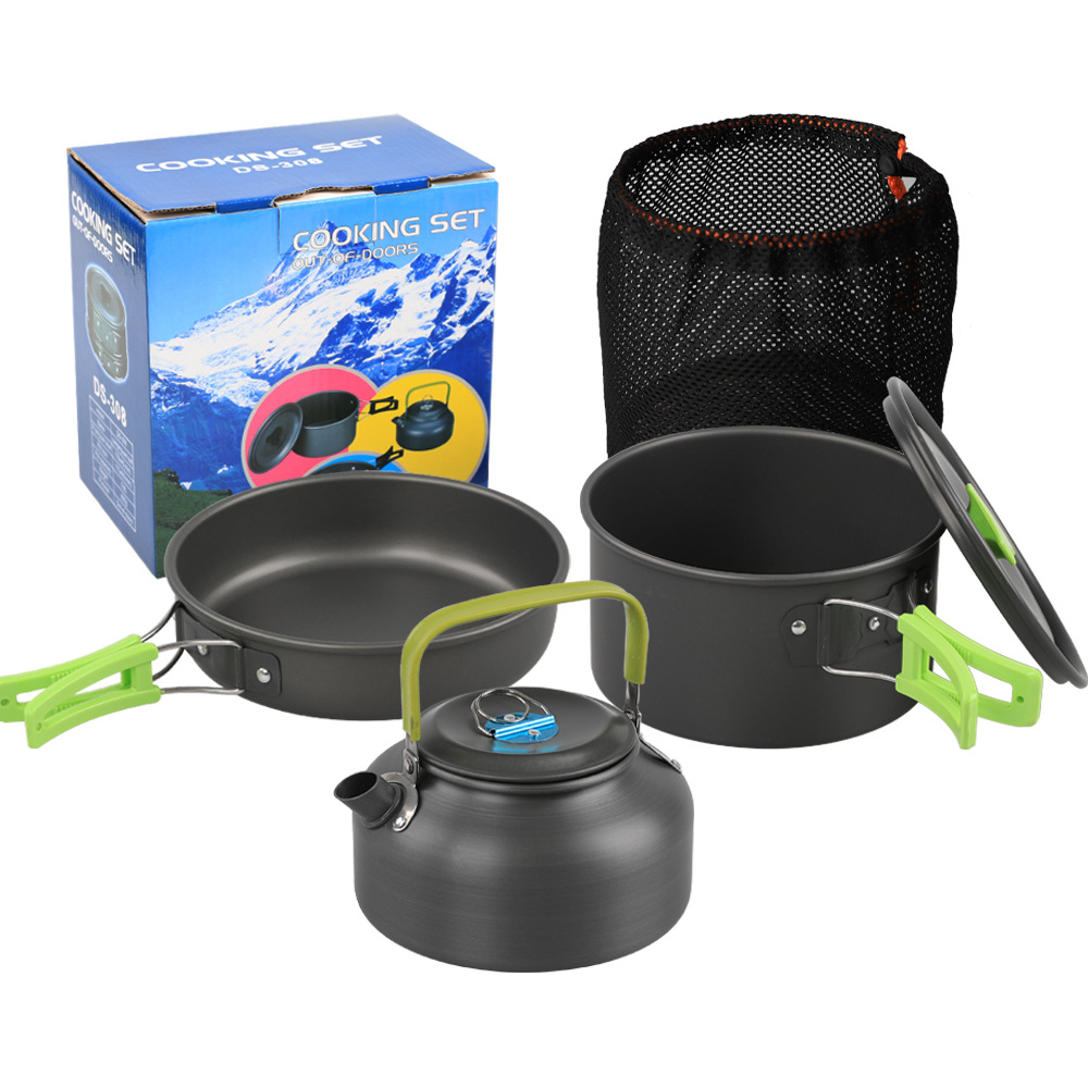 Juego de utensilios de cocina  - Camping Cooking Set Non Stick reseña y precio