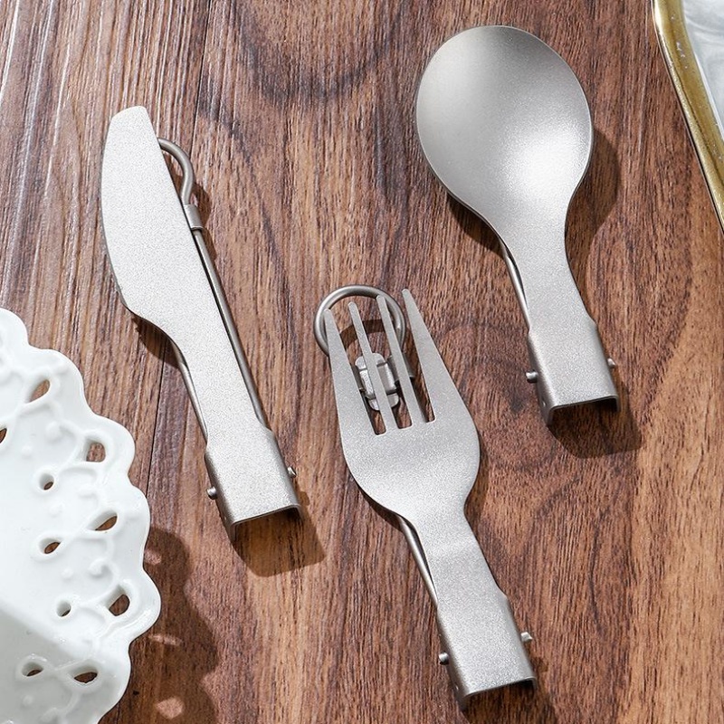Juego de Cubiertos Plegables d - Camping Cooking And Cutlery Set reseña y precio