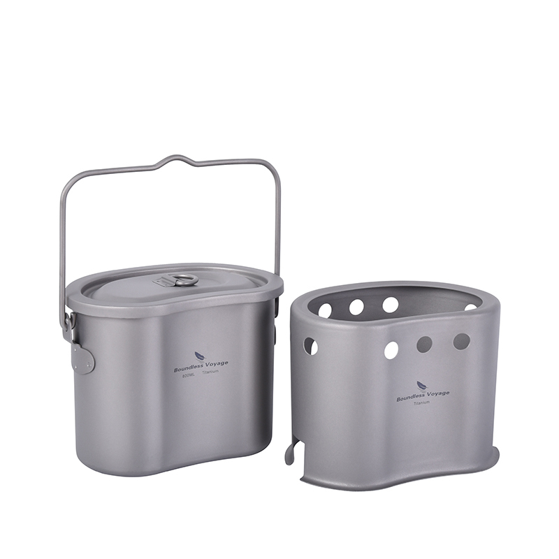 Boundless Voyage-Juego de uten - Camping Hanging Cooking Pot reseña y precio
